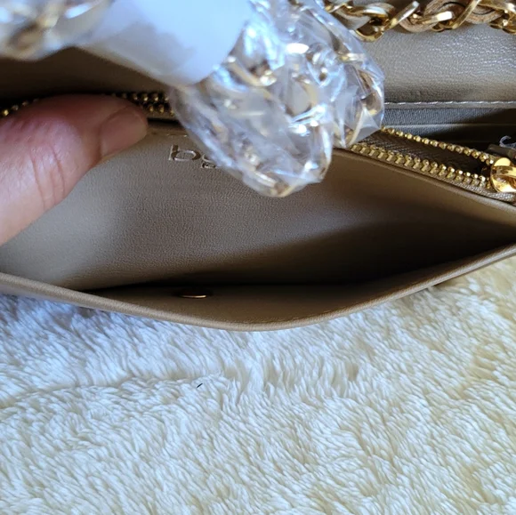 bebe Chica👩 Stud Crossbody Bag in Beige - NWT - Picture 14 of 16